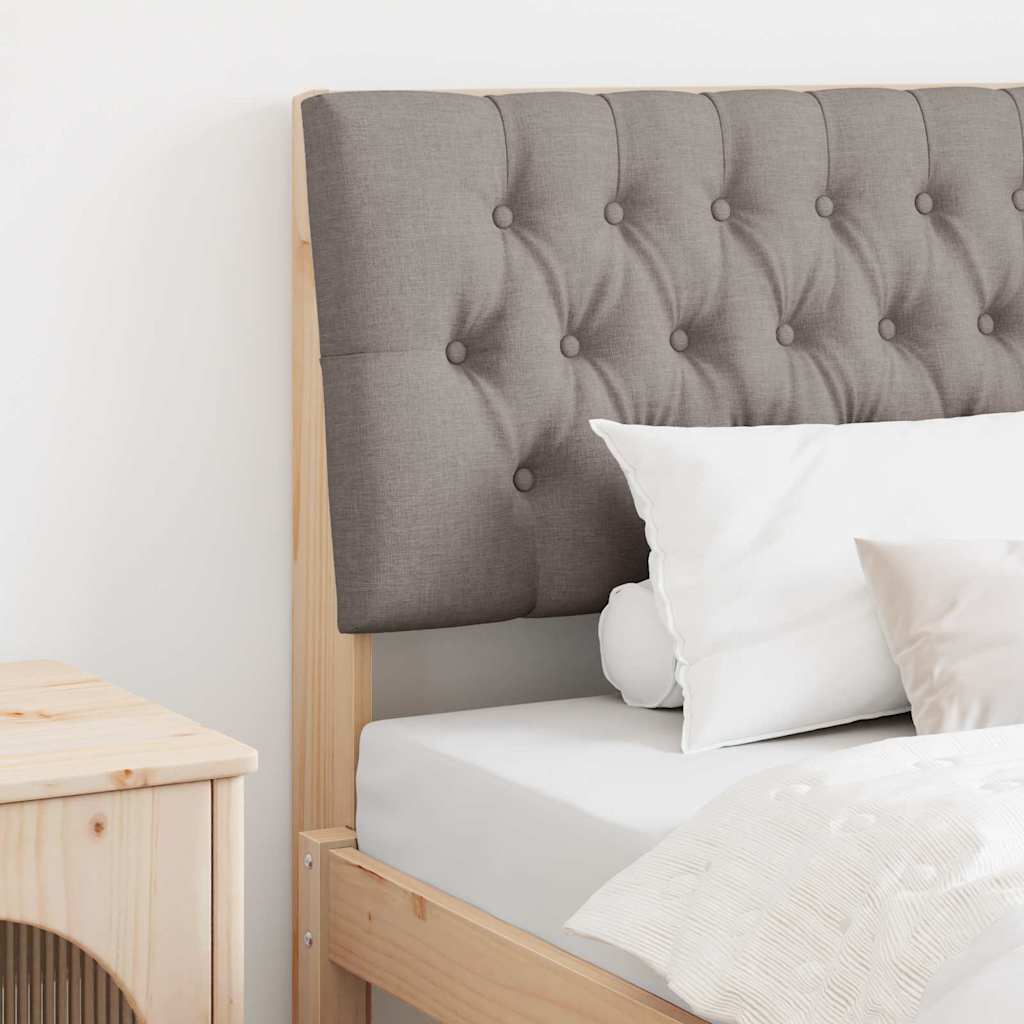 Gestoffeerd hoofdbord Taupe 100 cm Massief grenenhout is nu te koop bij PeponiXL, paradijselijk wonen!