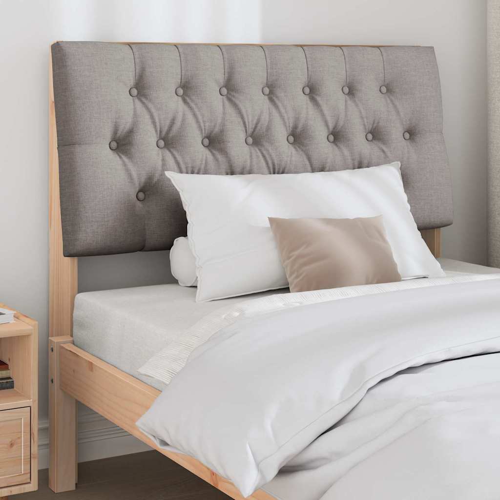 Gestoffeerd hoofdbord Taupe 100 cm Massief grenenhout is nu te koop bij PeponiXL, paradijselijk wonen!