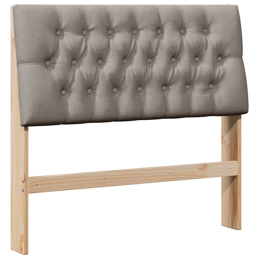Gestoffeerd hoofdbord Taupe 100 cm Massief grenenhout is nu te koop bij PeponiXL, paradijselijk wonen!