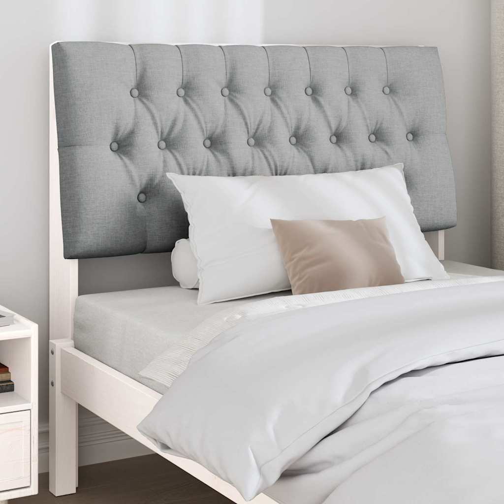 Gestoffeerd hoofdbord Lichtgrijs 100 cm Massief grenenhout is nu te koop bij PeponiXL, paradijselijk wonen!