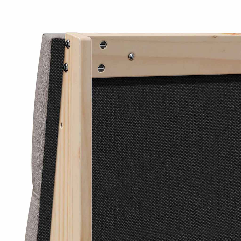 Gestoffeerd hoofdbord Taupe 90 cm Massief grenenhout is nu te koop bij PeponiXL, paradijselijk wonen!