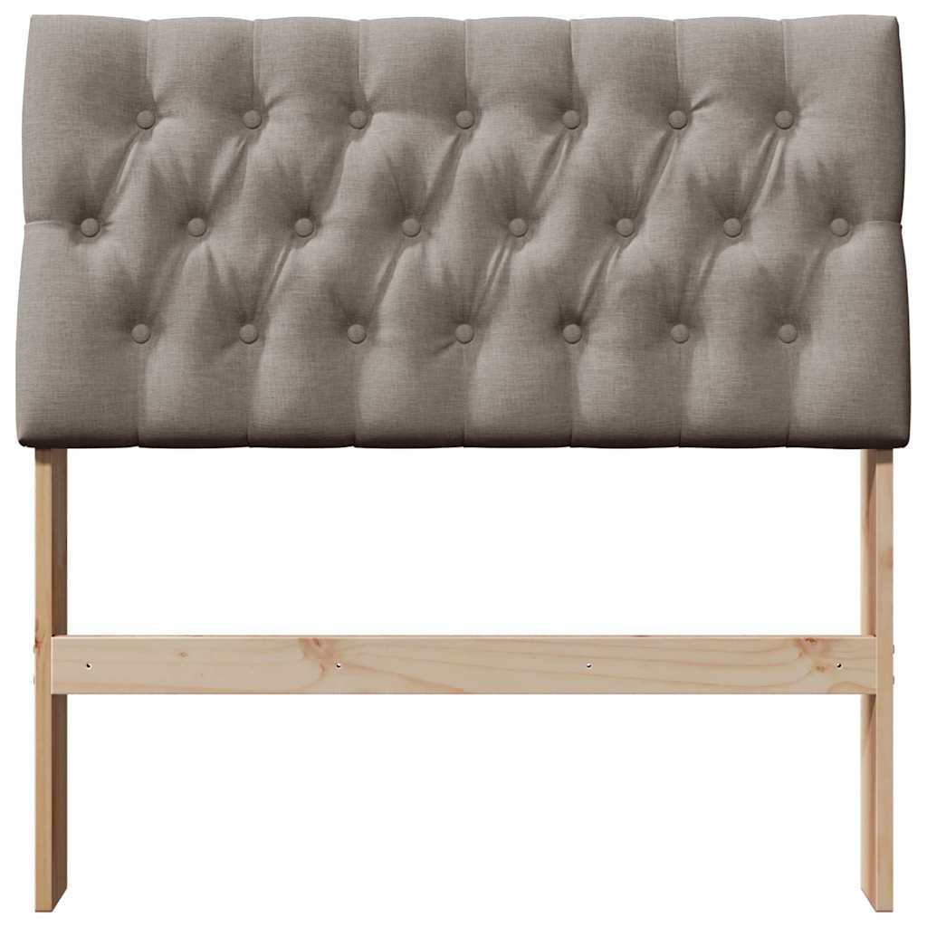 Gestoffeerd hoofdbord Taupe 90 cm Massief grenenhout is nu te koop bij PeponiXL, paradijselijk wonen!