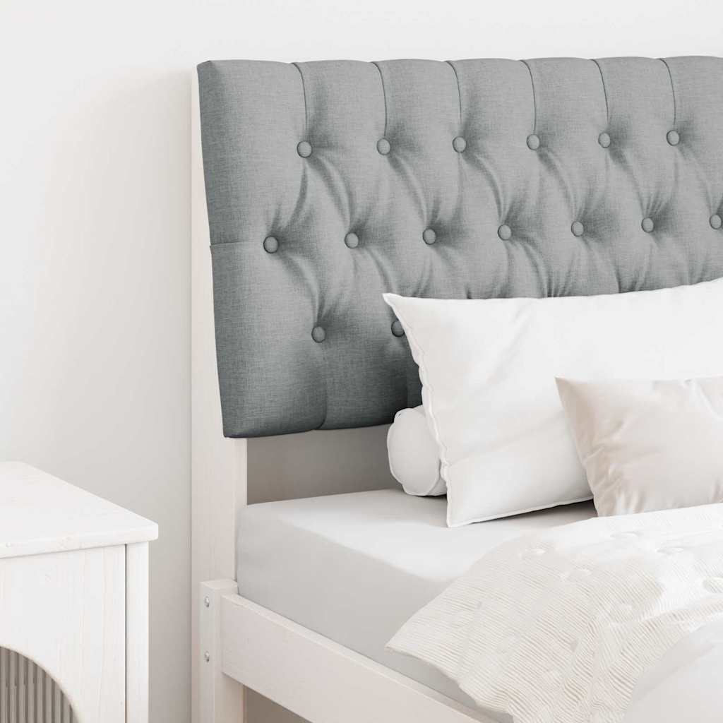 Gestoffeerd hoofdbord Lichtgrijs 90 cm Massief grenenhout is nu te koop bij PeponiXL, paradijselijk wonen!