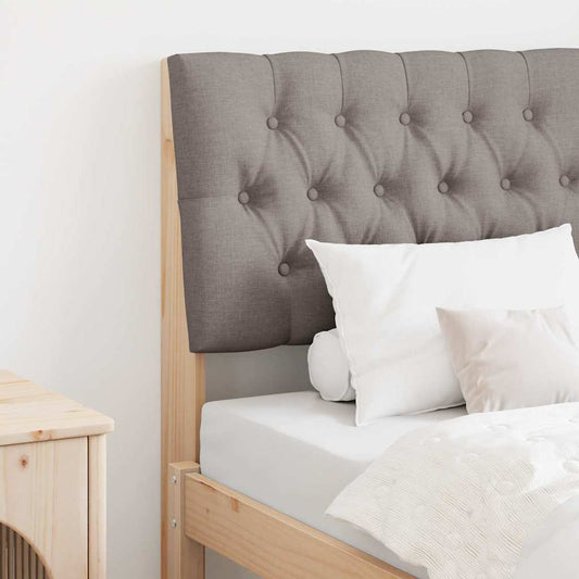 Gestoffeerd hoofdbord Taupe 80 cm Massief grenenhout is nu te koop bij PeponiXL, paradijselijk wonen!
