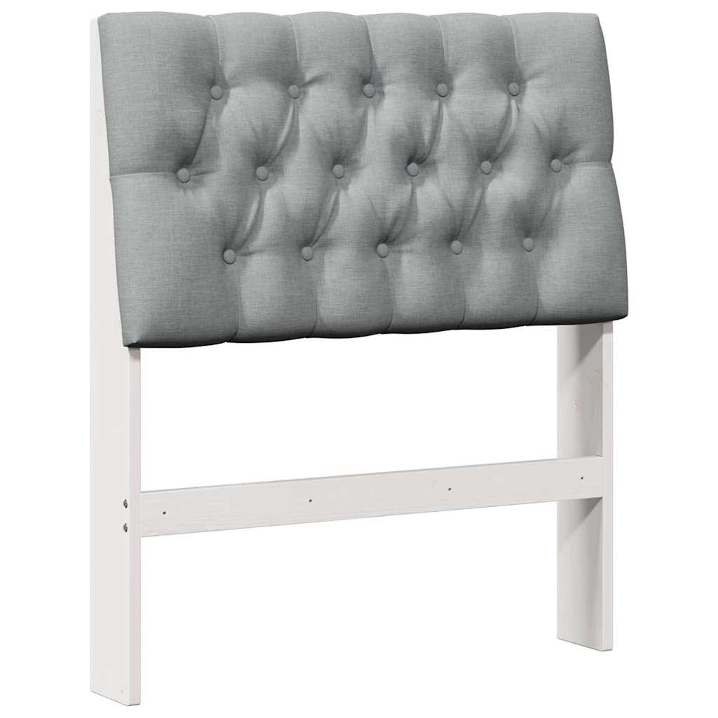 Gestoffeerd hoofdbord Lichtgrijs 80 cm Massief grenenhout is nu te koop bij PeponiXL, paradijselijk wonen!