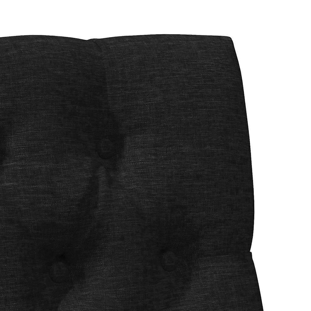 Gestoffeerd hoofdbord Zwart 75 cm Massief grenenhout is nu te koop bij PeponiXL, paradijselijk wonen!