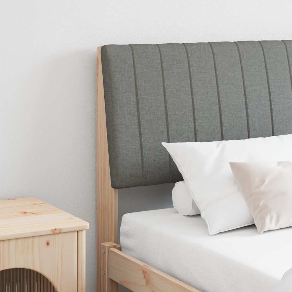 Gestoffeerd hoofdbord Donkergrijs 180 cm Massief grenenhout is nu te koop bij PeponiXL, paradijselijk wonen!