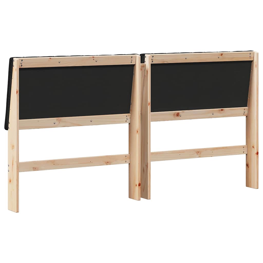 Gestoffeerd hoofdbord Zwart 180 cm Massief grenenhout is nu te koop bij PeponiXL, paradijselijk wonen!