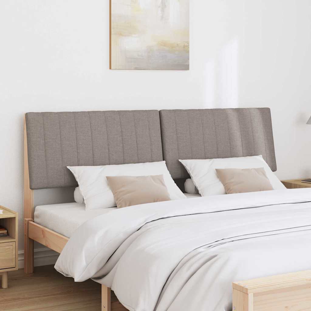 Gestoffeerd hoofdbord Taupe 180 cm Massief grenenhout is nu te koop bij PeponiXL, paradijselijk wonen!