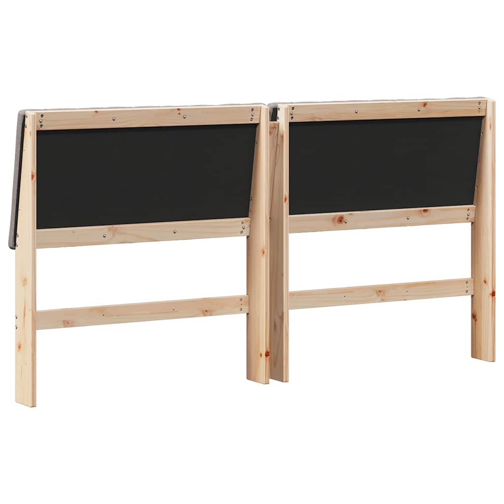 Gestoffeerd hoofdbord Taupe 180 cm Massief grenenhout is nu te koop bij PeponiXL, paradijselijk wonen!