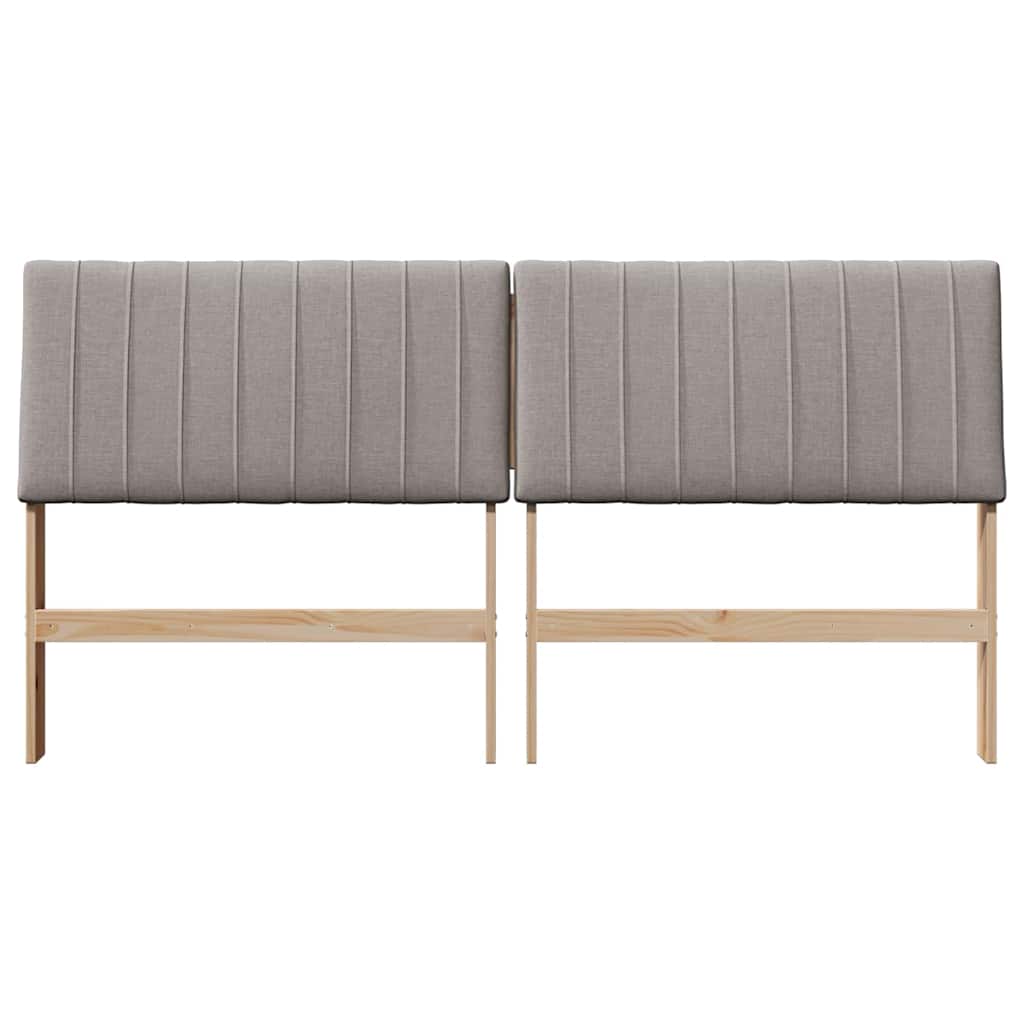 Gestoffeerd hoofdbord Taupe 180 cm Massief grenenhout is nu te koop bij PeponiXL, paradijselijk wonen!