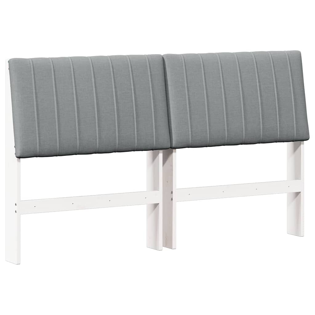 Gestoffeerd hoofdbord Lichtgrijs 160 cm Massief grenenhout is nu te koop bij PeponiXL, paradijselijk wonen!