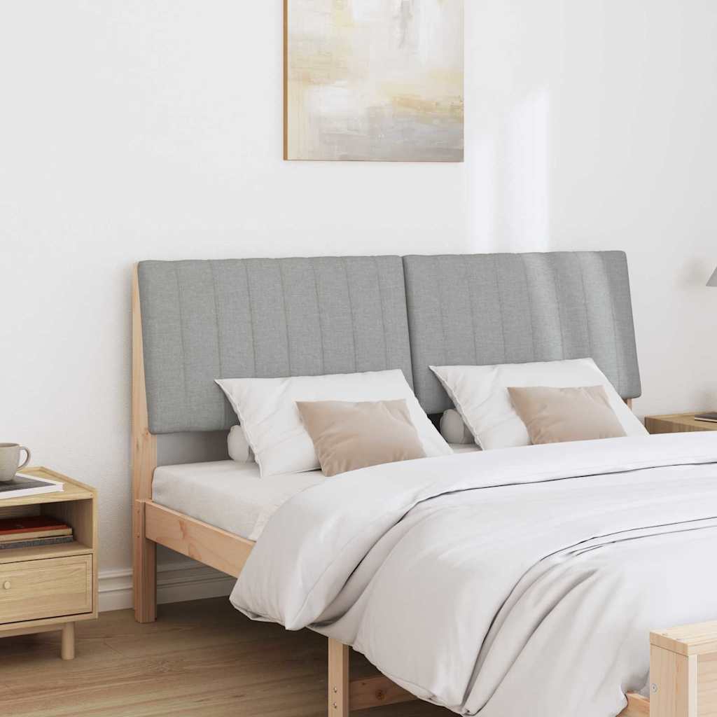 Gestoffeerd hoofdbord Lichtgrijs 150 cm Massief grenenhout is nu te koop bij PeponiXL, paradijselijk wonen!