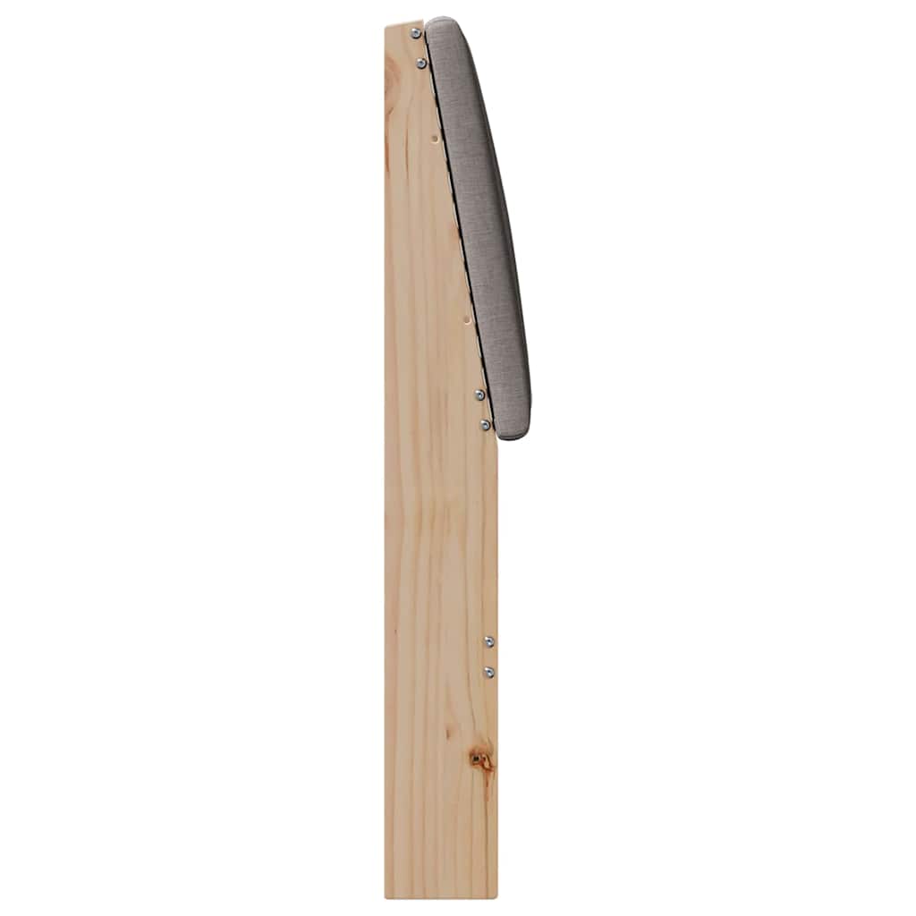 Gestoffeerd hoofdbord Taupe 150 cm Massief grenenhout is nu te koop bij PeponiXL, paradijselijk wonen!