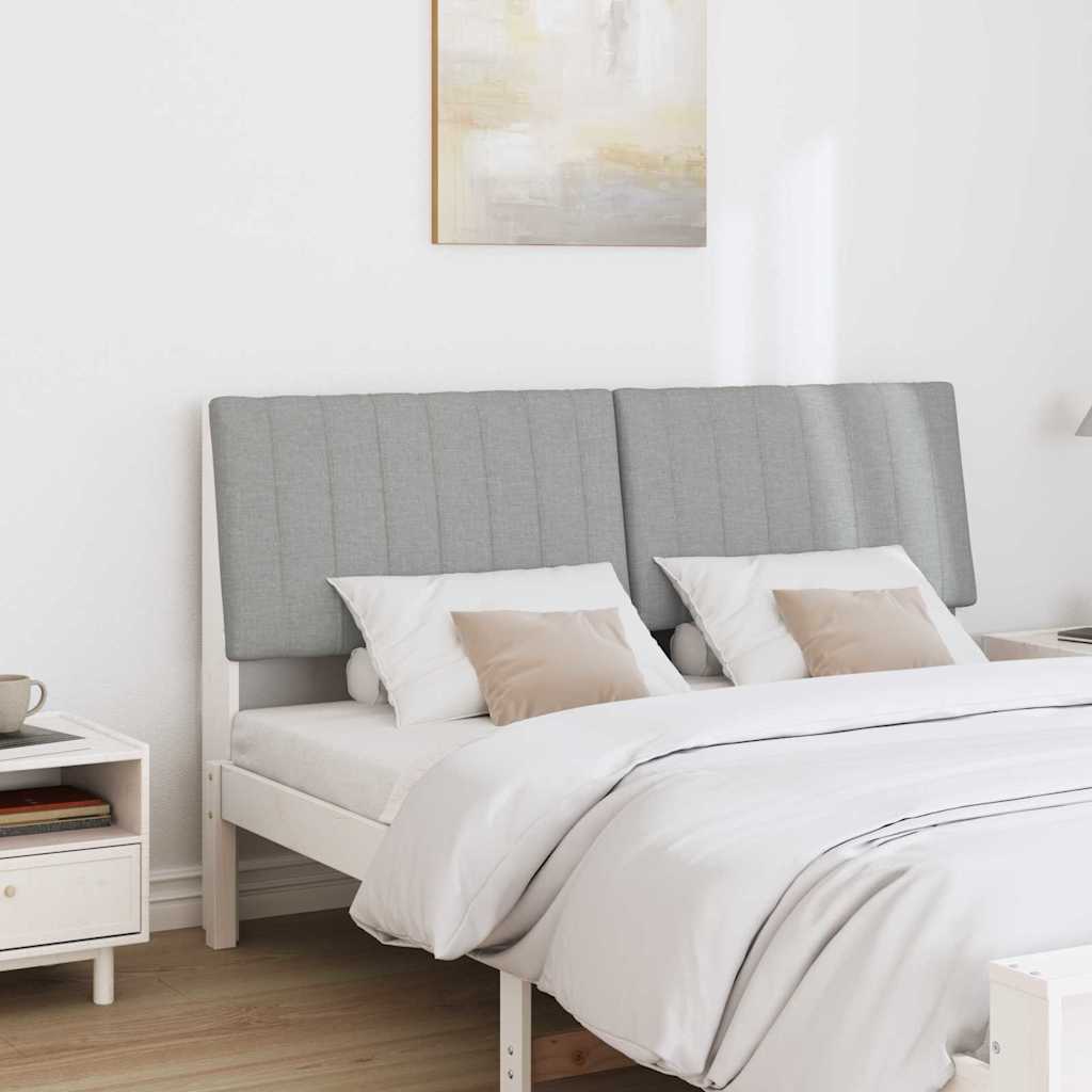 Gestoffeerd hoofdbord Lichtgrijs 150 cm Massief grenenhout is nu te koop bij PeponiXL, paradijselijk wonen!