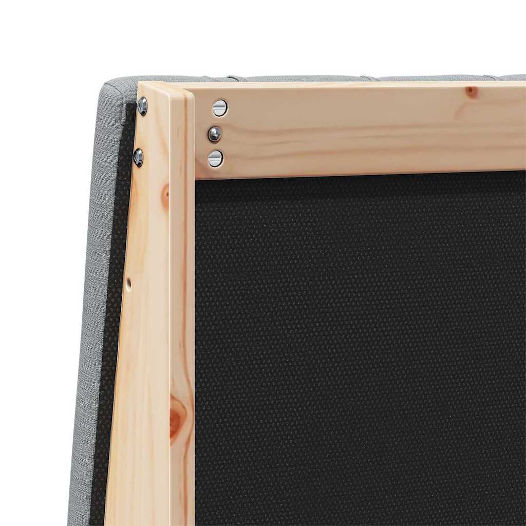 Gestoffeerd hoofdbord Lichtgrijs 140 cm Massief grenenhout is nu te koop bij PeponiXL, paradijselijk wonen!