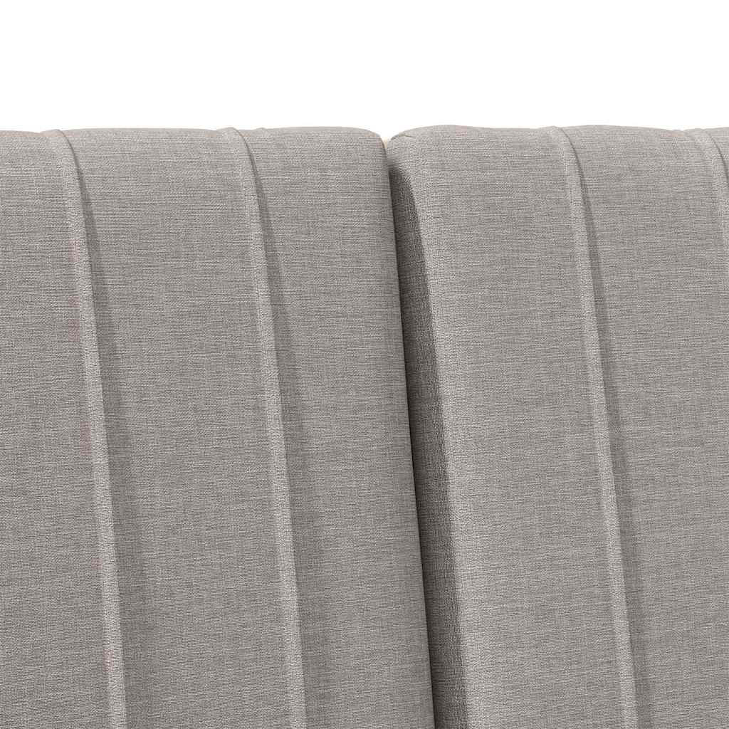 Gestoffeerd hoofdbord Taupe 140 cm Massief grenenhout is nu te koop bij PeponiXL, paradijselijk wonen!