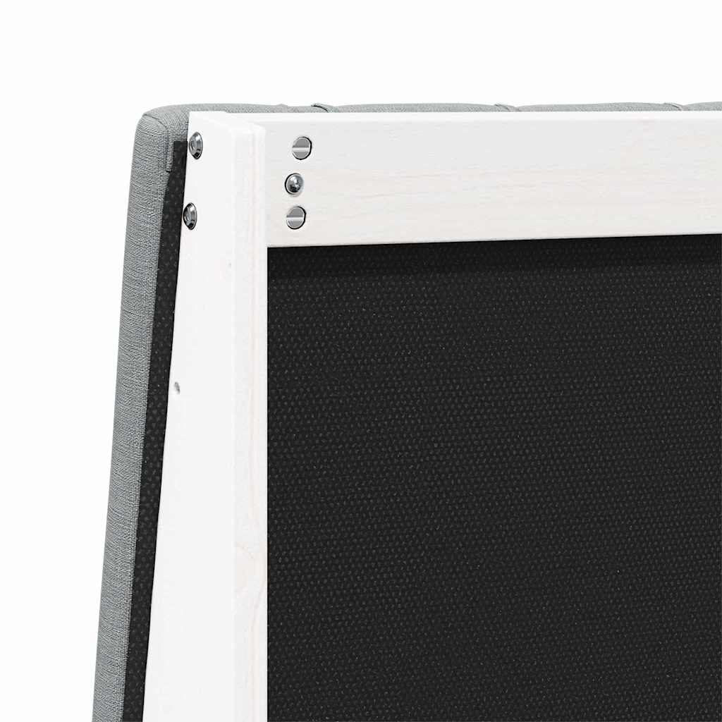 Gestoffeerd hoofdbord Lichtgrijs 140 cm Massief grenenhout is nu te koop bij PeponiXL, paradijselijk wonen!