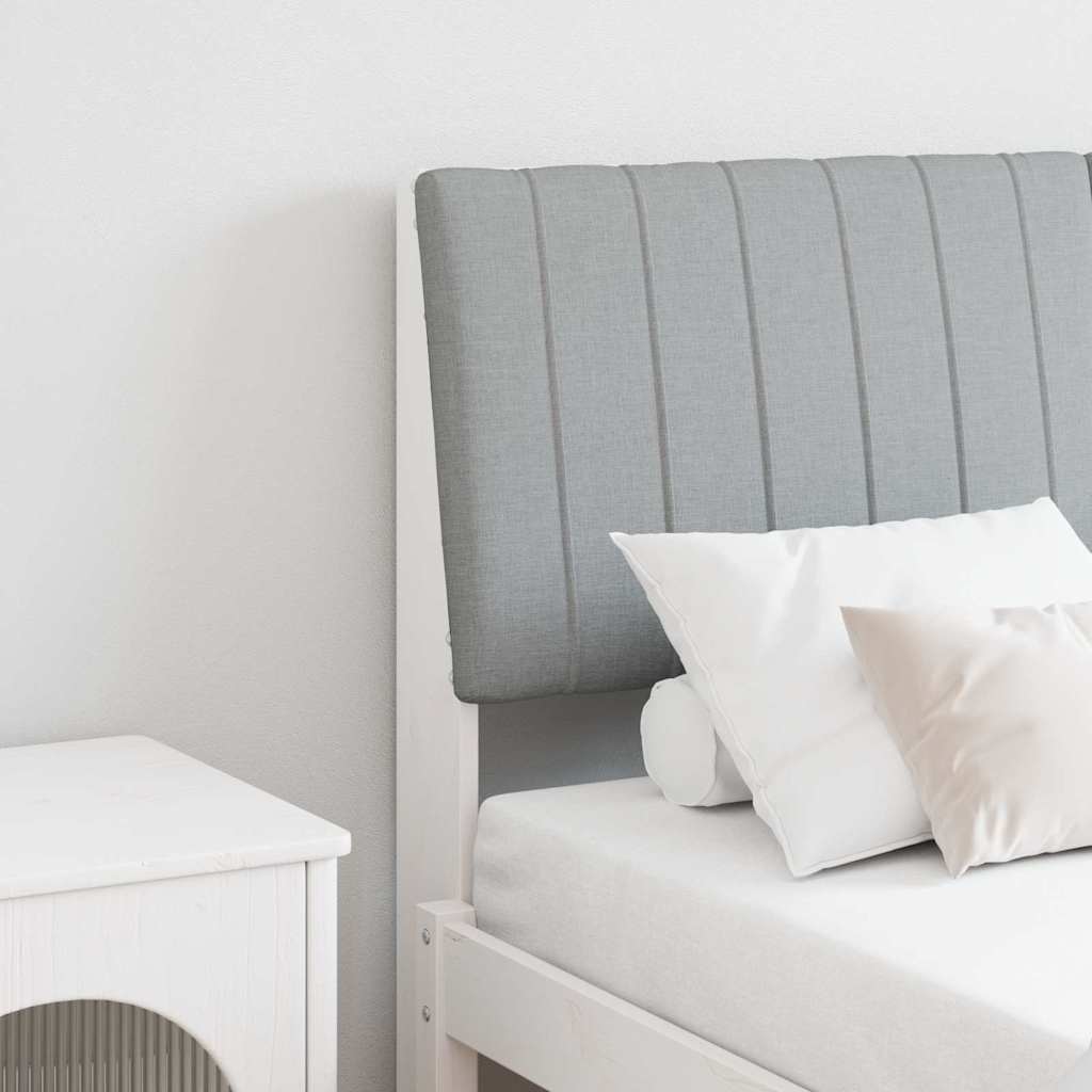 Gestoffeerd hoofdbord Lichtgrijs 135 cm Massief grenenhout is nu te koop bij PeponiXL, paradijselijk wonen!