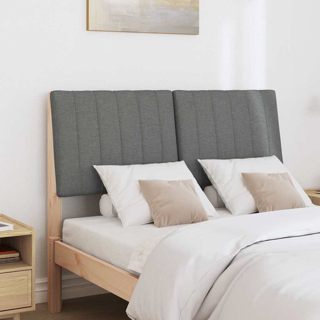 Gestoffeerd hoofdbord Donkergrijs 120 cm Massief grenenhout is nu te koop bij PeponiXL, paradijselijk wonen!