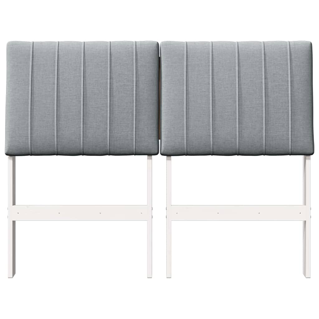 Gestoffeerd hoofdbord Lichtgrijs 120 cm Massief grenenhout is nu te koop bij PeponiXL, paradijselijk wonen!