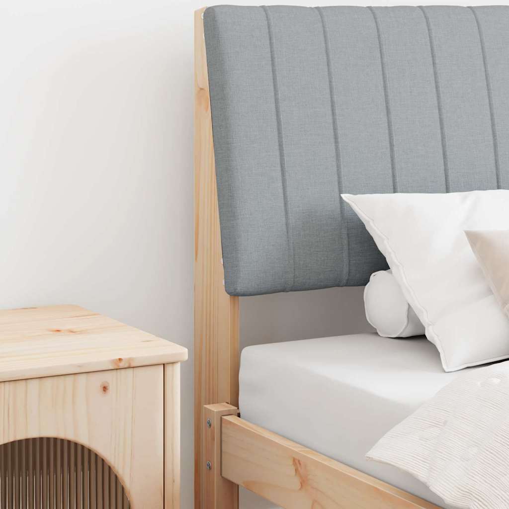 Gestoffeerd hoofdbord Lichtgrijs 100 cm Massief grenenhout is nu te koop bij PeponiXL, paradijselijk wonen!