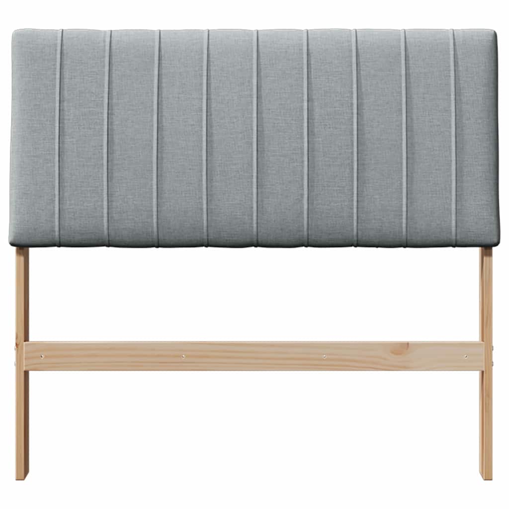 Gestoffeerd hoofdbord Lichtgrijs 100 cm Massief grenenhout is nu te koop bij PeponiXL, paradijselijk wonen!
