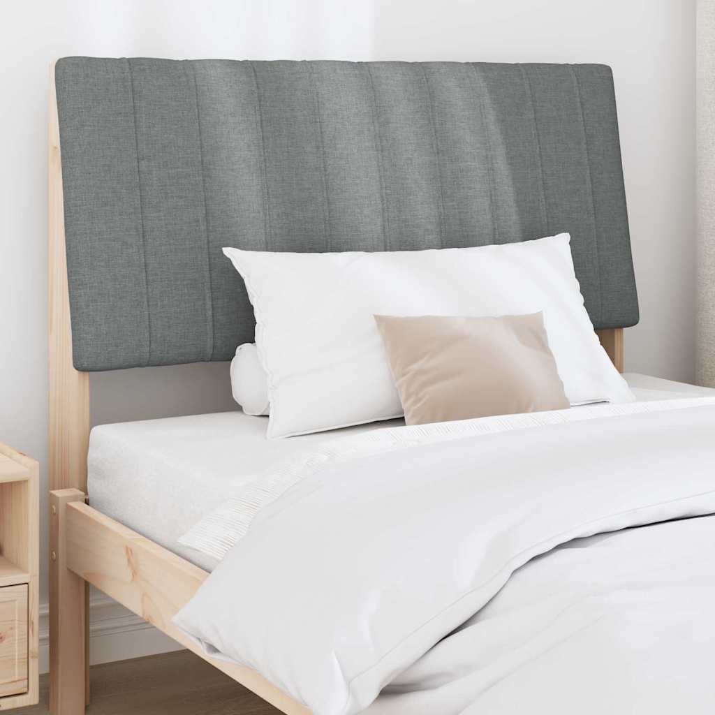 Gestoffeerd hoofdbord Donkergrijs 100 cm Massief grenenhout is nu te koop bij PeponiXL, paradijselijk wonen!