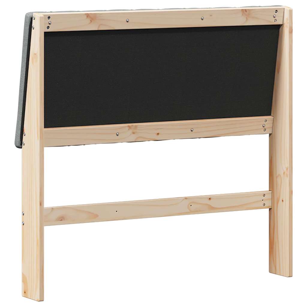 Gestoffeerd hoofdbord Donkergrijs 100 cm Massief grenenhout is nu te koop bij PeponiXL, paradijselijk wonen!