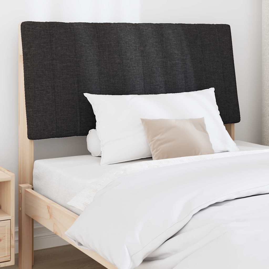 Gestoffeerd hoofdbord Zwart 100 cm Massief grenenhout is nu te koop bij PeponiXL, paradijselijk wonen!
