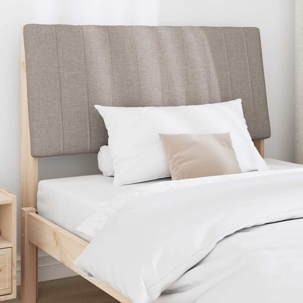 Gestoffeerd hoofdbord Taupe 100 cm Massief grenenhout is nu te koop bij PeponiXL, paradijselijk wonen!