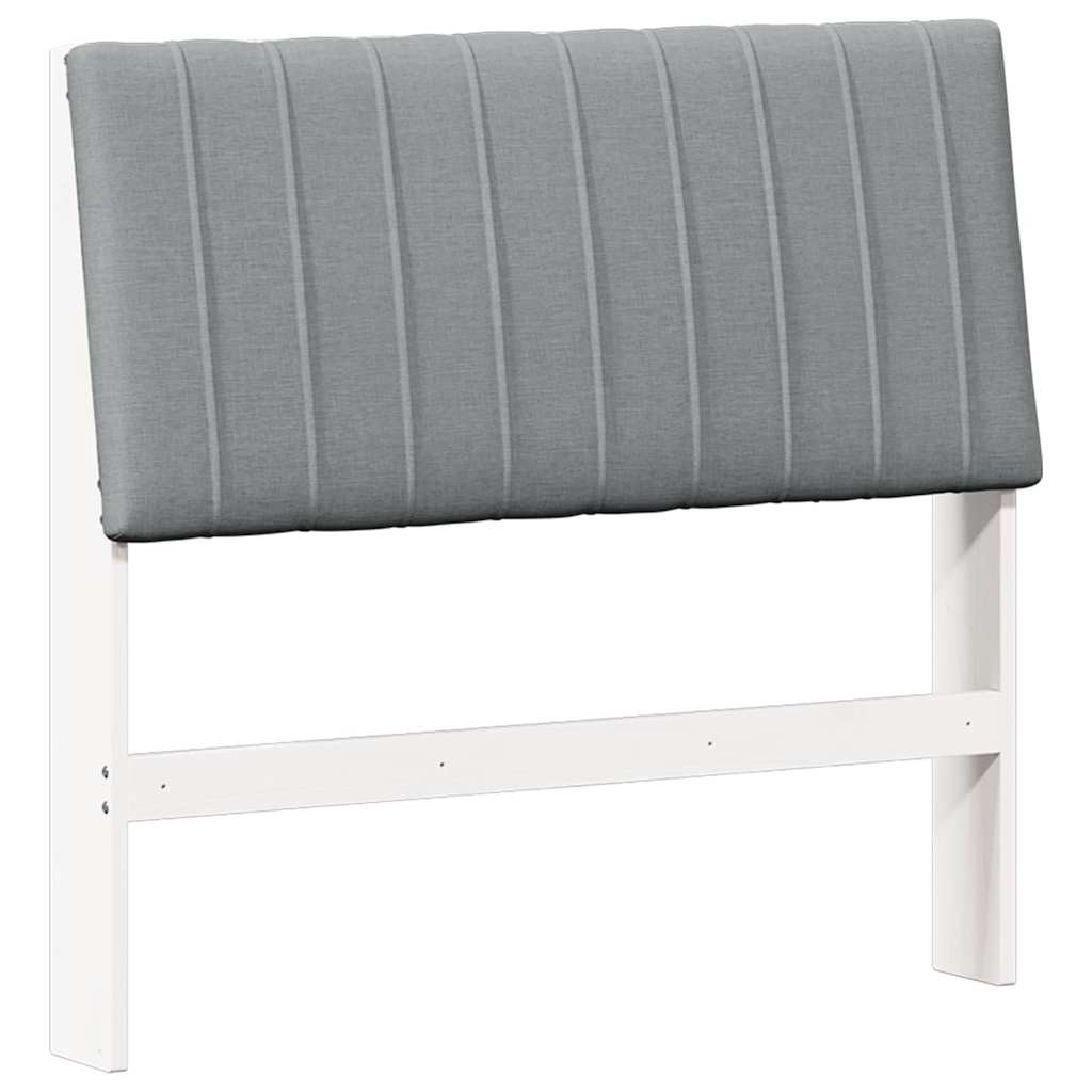 Gestoffeerd hoofdbord Lichtgrijs 100 cm Massief grenenhout is nu te koop bij PeponiXL, paradijselijk wonen!
