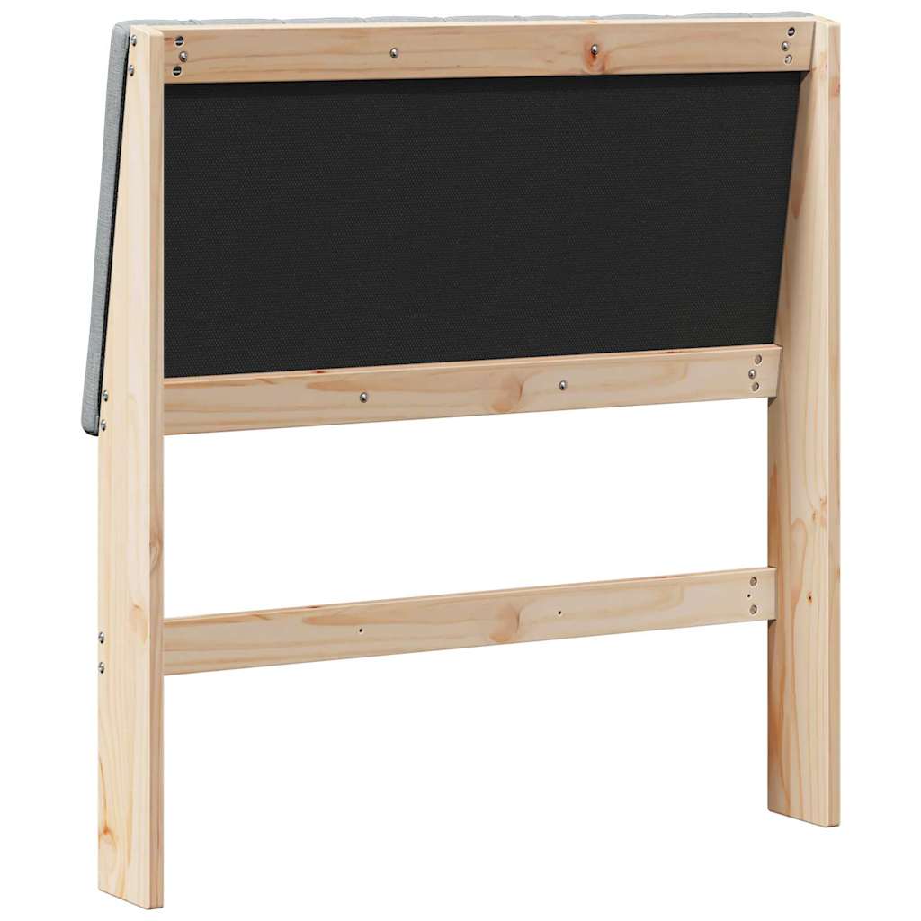 Gestoffeerd hoofdbord Lichtgrijs 90 cm Massief grenenhout is nu te koop bij PeponiXL, paradijselijk wonen!