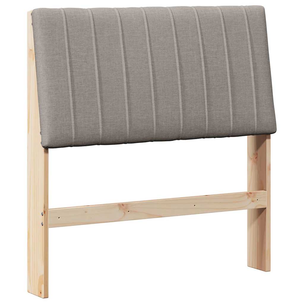 Gestoffeerd hoofdbord Taupe 90 cm Massief grenenhout is nu te koop bij PeponiXL, paradijselijk wonen!