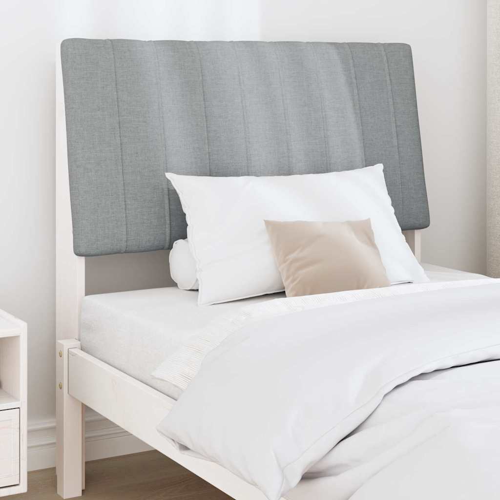 Gestoffeerd hoofdbord Lichtgrijs 90 cm Massief grenenhout is nu te koop bij PeponiXL, paradijselijk wonen!