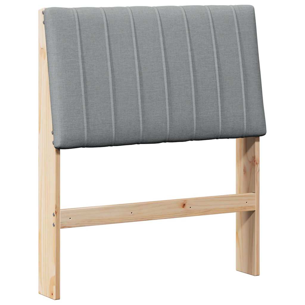 Gestoffeerd hoofdbord Lichtgrijs 80 cm Massief grenenhout is nu te koop bij PeponiXL, paradijselijk wonen!