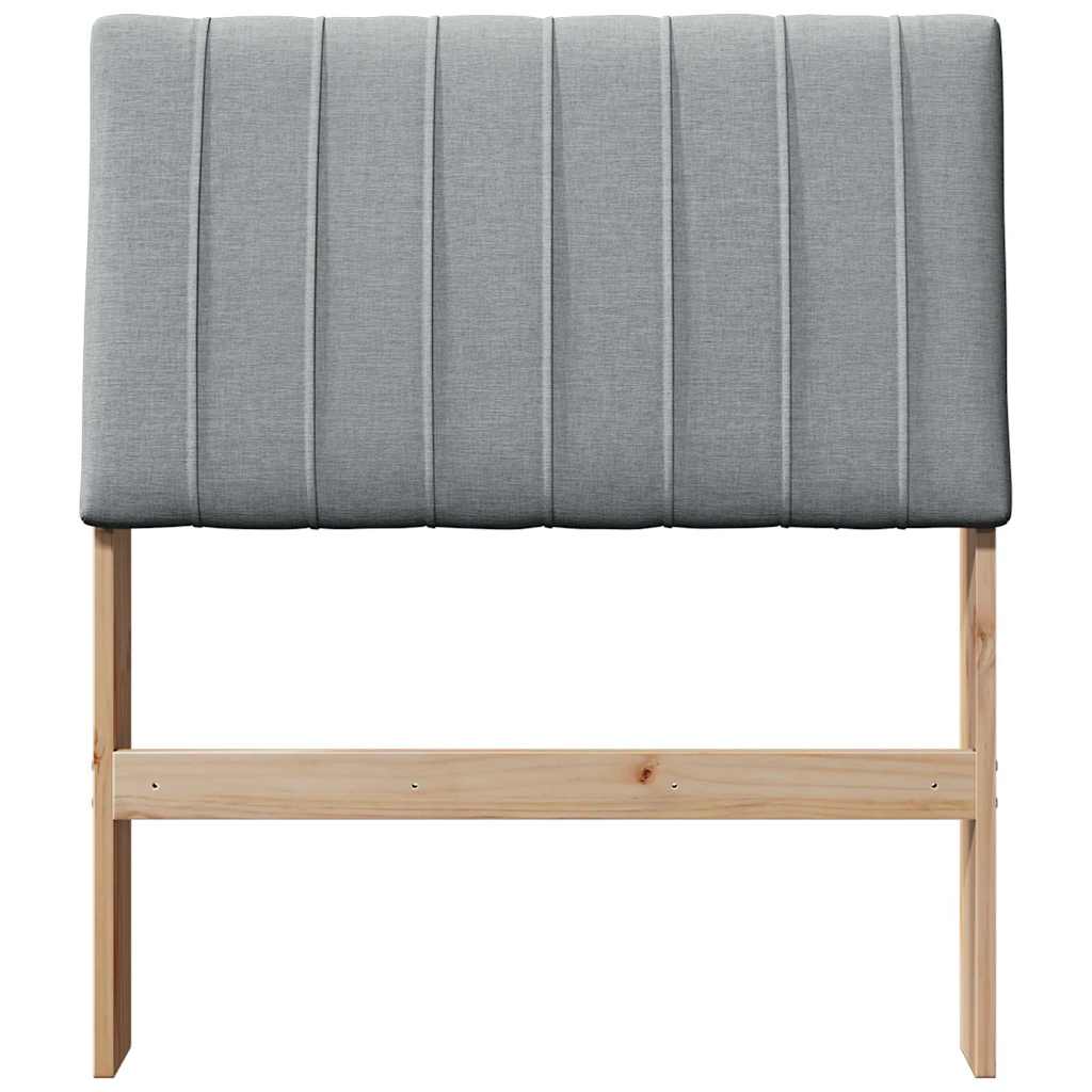 Gestoffeerd hoofdbord Lichtgrijs 80 cm Massief grenenhout is nu te koop bij PeponiXL, paradijselijk wonen!