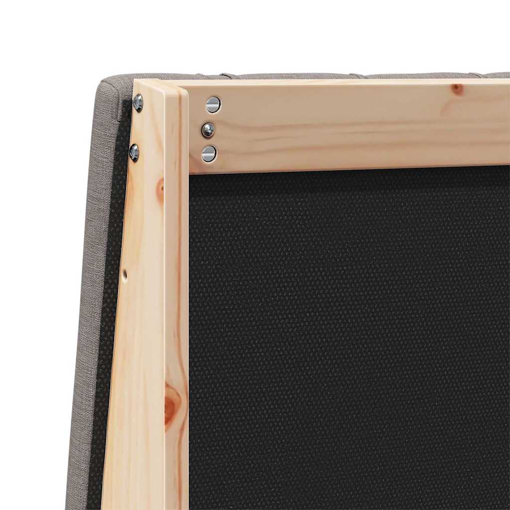 Gestoffeerd hoofdbord Taupe 80 cm Massief grenenhout is nu te koop bij PeponiXL, paradijselijk wonen!