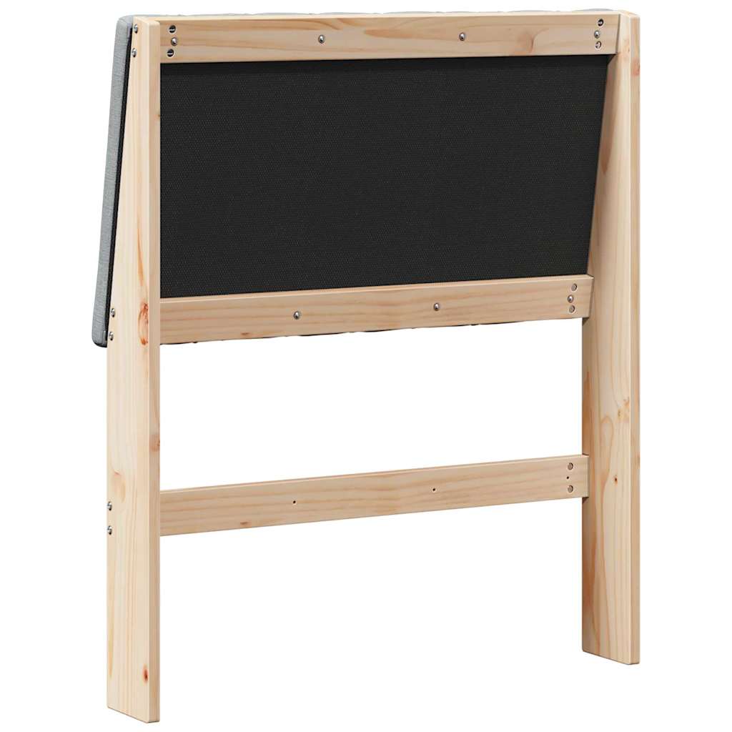 Gestoffeerd hoofdbord Lichtgrijs 75 cm Massief grenenhout is nu te koop bij PeponiXL, paradijselijk wonen!