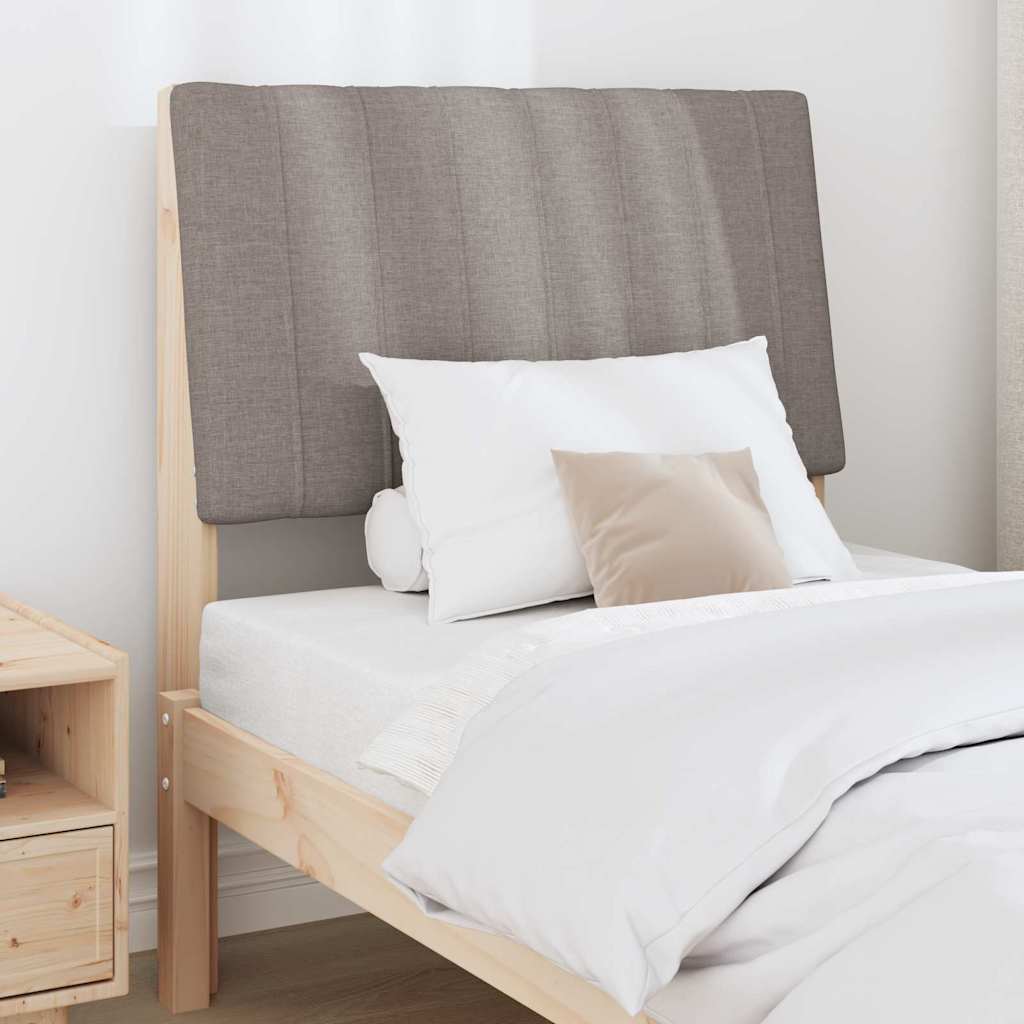 Gestoffeerd hoofdbord Taupe 75 cm Massief grenenhout is nu te koop bij PeponiXL, paradijselijk wonen!