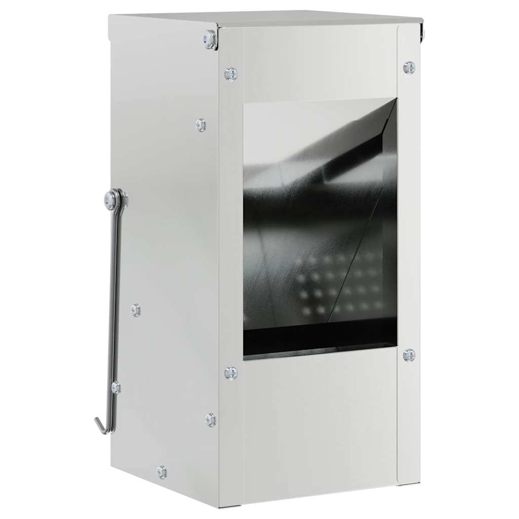 Konijnenvoer Zilver 12,5 x 12,5 x 25 cm Gegalvaniseerd staal is nu te koop bij PeponiXL, paradijselijk wonen!