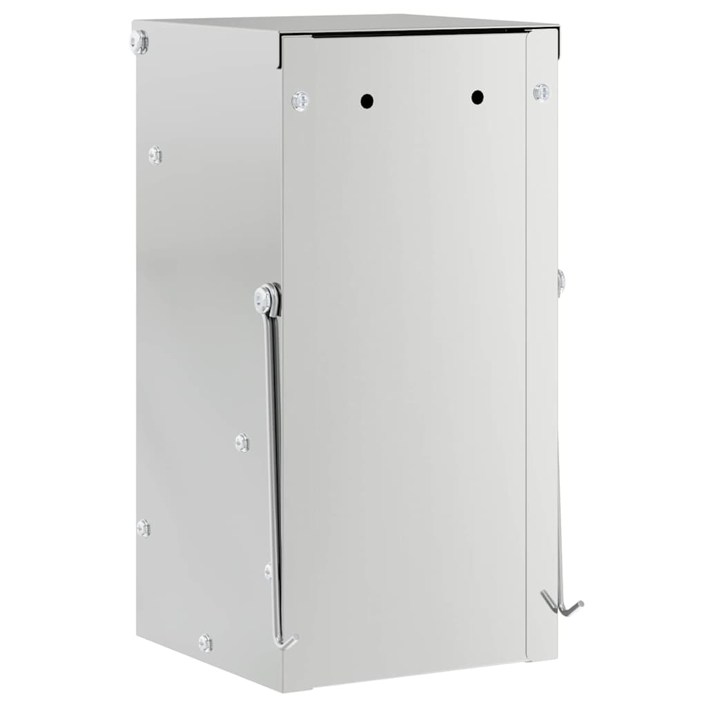 Konijnenvoer Zilver 12,5 x 12,5 x 25 cm Gegalvaniseerd staal is nu te koop bij PeponiXL, paradijselijk wonen!