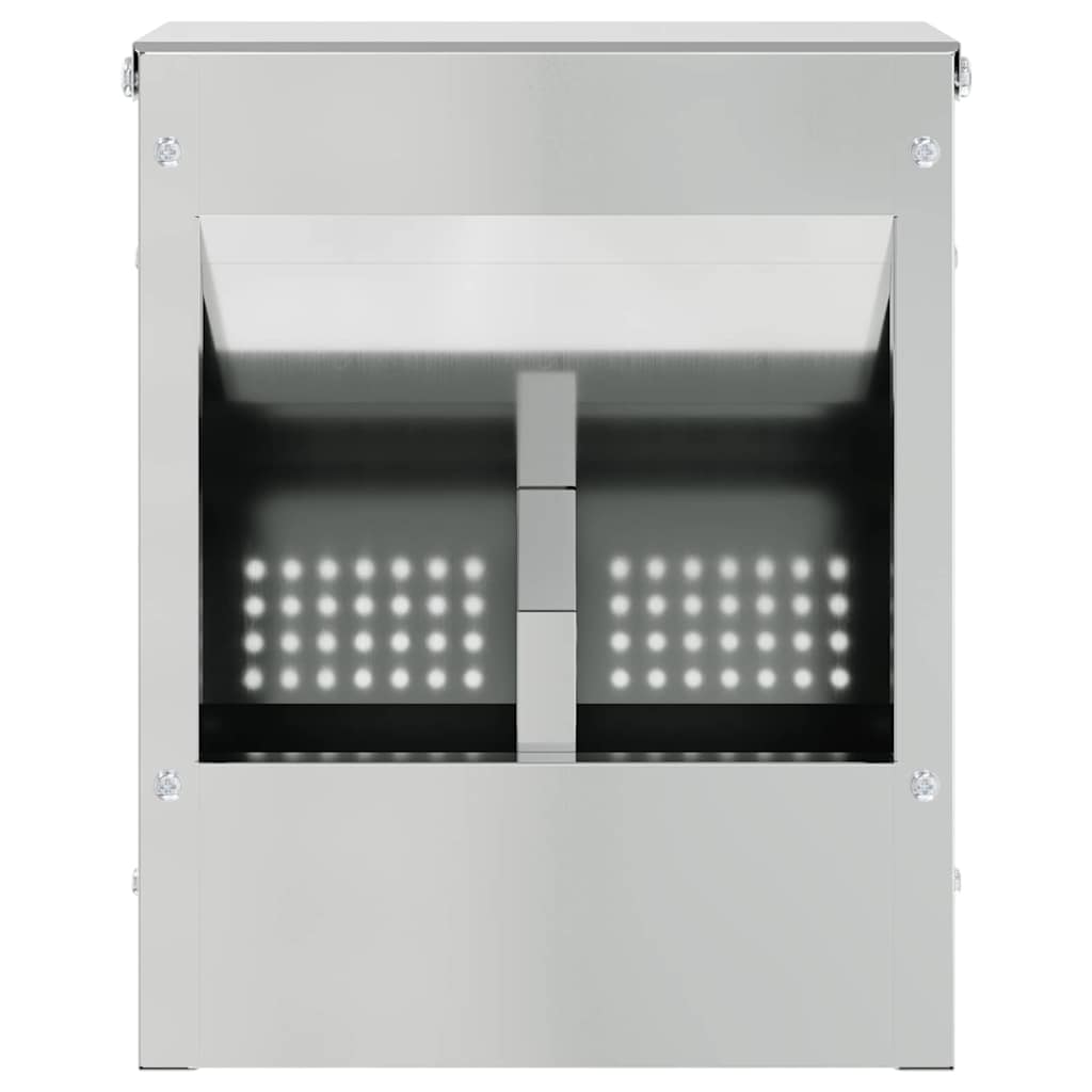 Konijnenvoer Zilver 20 x 12,5 x 25 cm Gegalvaniseerd staal is nu te koop bij PeponiXL, paradijselijk wonen!