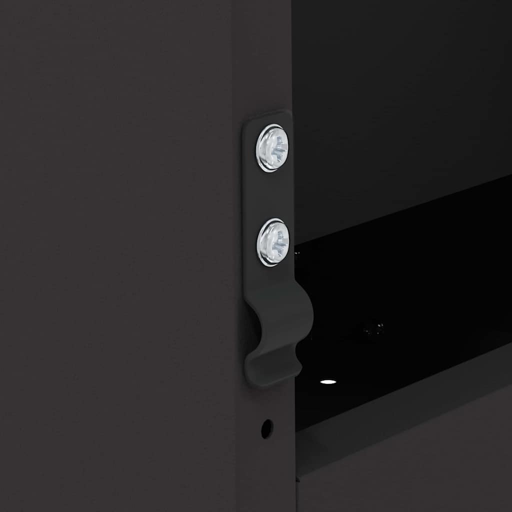 Konijnenvoer Zwart 64,5 x 25,5 x 45,5 cm Koudgewalst Staal is nu te koop bij PeponiXL, paradijselijk wonen!