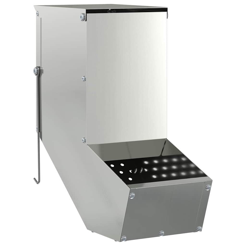 Konijnenvoer Zilver 12,5 x 26 x 28,5 cm Gegalvaniseerd staal is nu te koop bij PeponiXL, paradijselijk wonen!