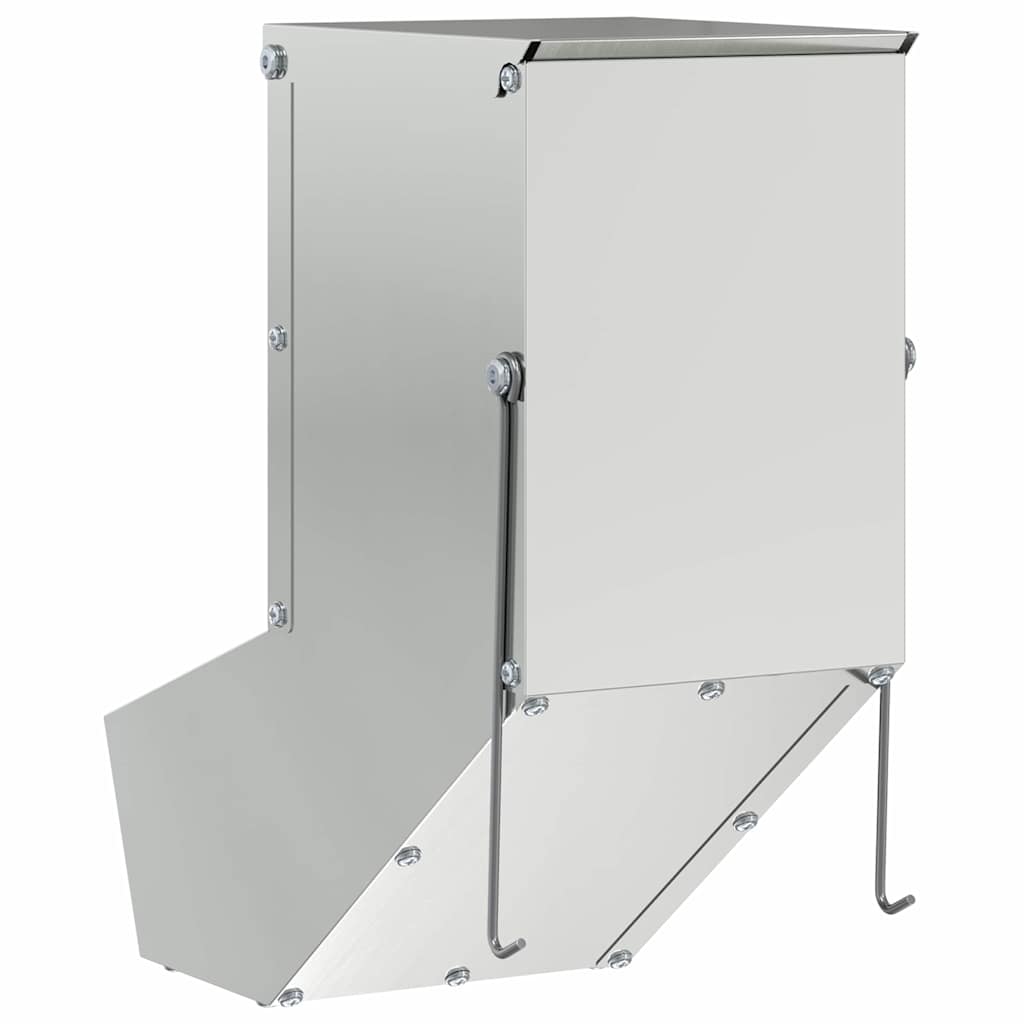 Konijnenvoer Zilver 12,5 x 26 x 28,5 cm Gegalvaniseerd staal is nu te koop bij PeponiXL, paradijselijk wonen!