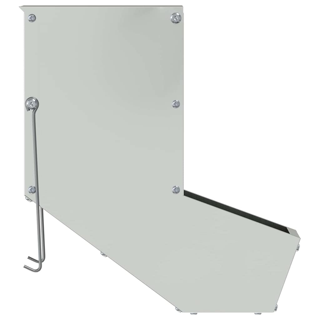 Konijnenvoer Zilver 12,5 x 26 x 28,5 cm Gegalvaniseerd staal is nu te koop bij PeponiXL, paradijselijk wonen!