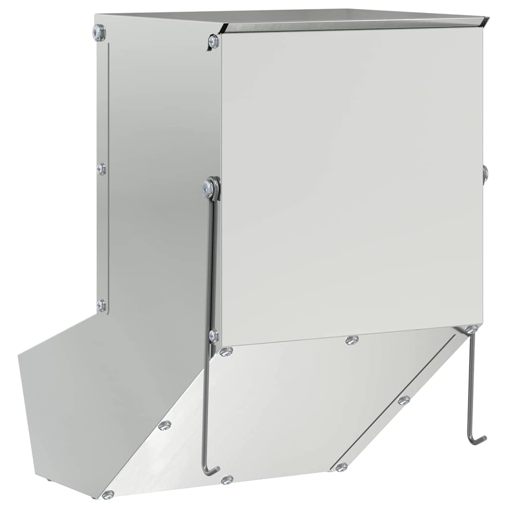 Konijnenvoer Zilver 17,5 x 26 x 28,5 cm Gegalvaniseerd staal is nu te koop bij PeponiXL, paradijselijk wonen!