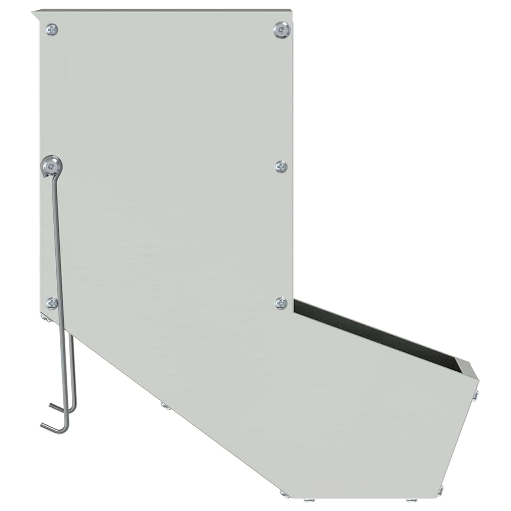 Konijnenvoer Zilver 17,5 x 26 x 28,5 cm Gegalvaniseerd staal is nu te koop bij PeponiXL, paradijselijk wonen!