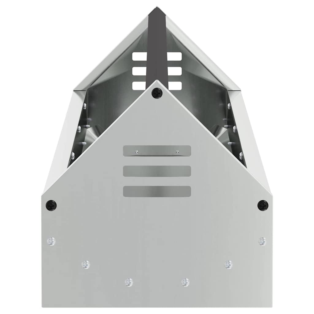 Kippen voederbak Zilver 108 x 20,5 x 20 cm Gegalvaniseerd staal is nu te koop bij PeponiXL, paradijselijk wonen!